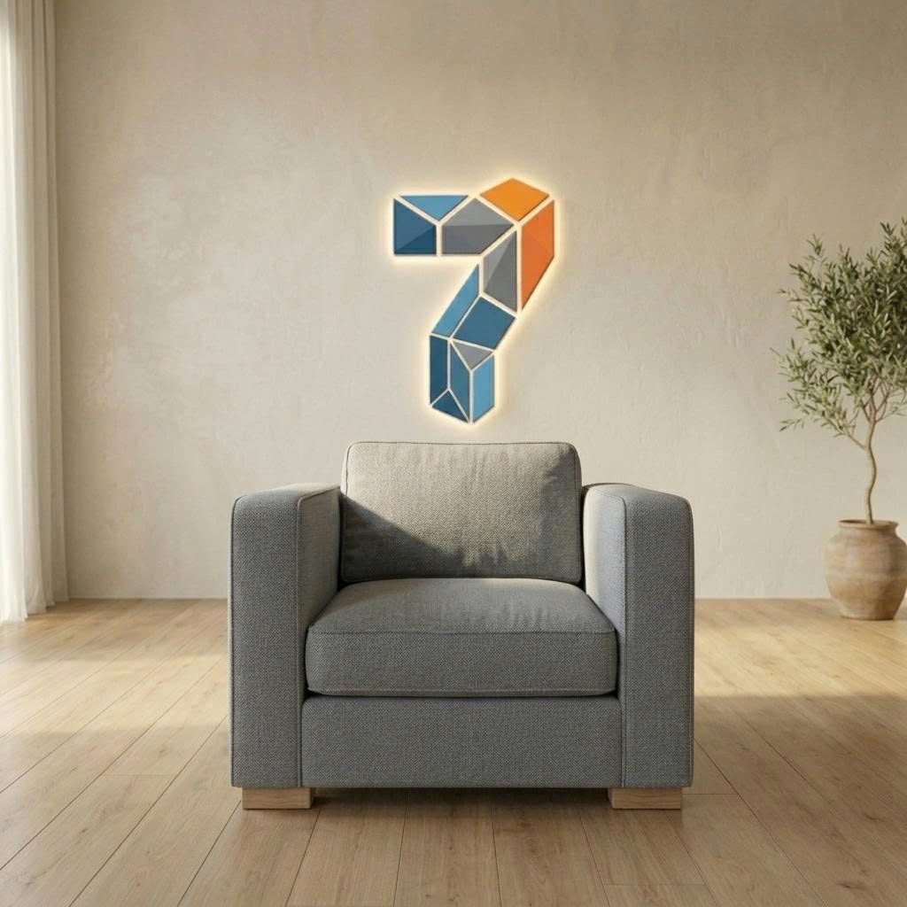 Ghế sofa module đơn 7MODU màu xám gọn gàng cho căn hộ nhỏ