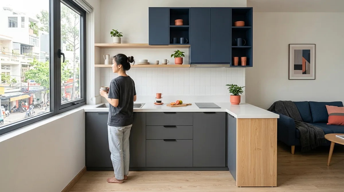 Tủ bếp Điện Biên