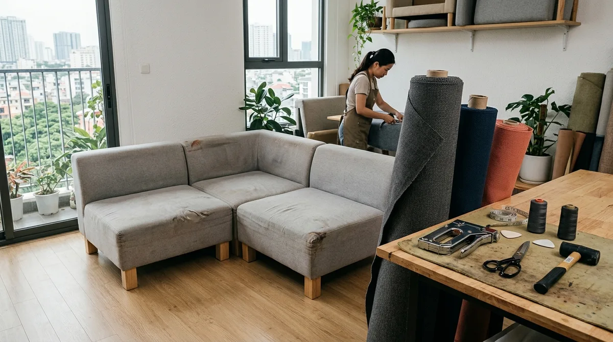 Bọc lại ghế sofa Đà Nẵng