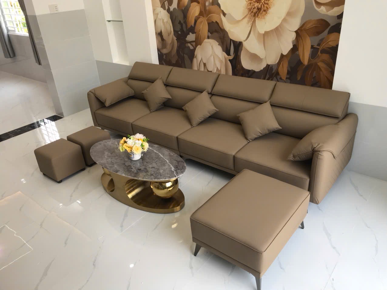 Sofa thành phẩm chuẩn bị giao dự án