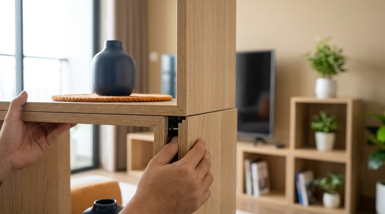 Cách chọn kệ tivi module theo kích thước tivi — Cận cơ chế module