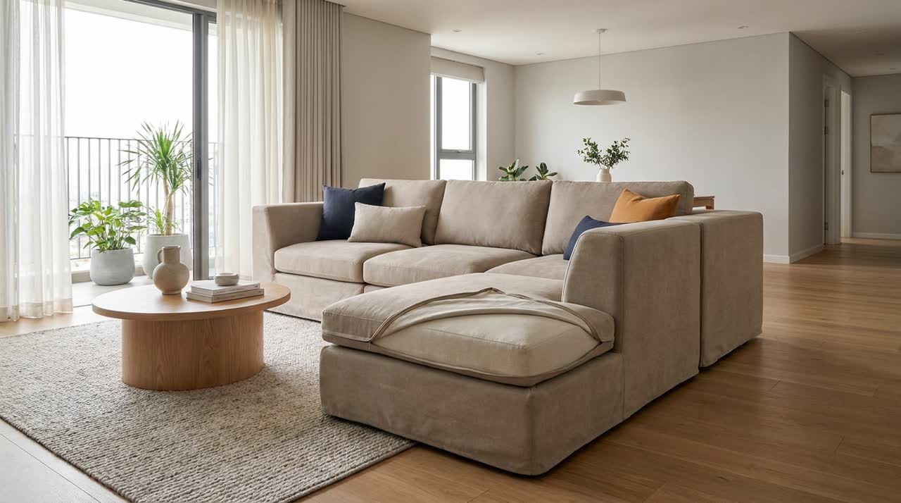 Cách chọn vỏ áo sofa module theo chất liệu và màu — Toàn cảnh