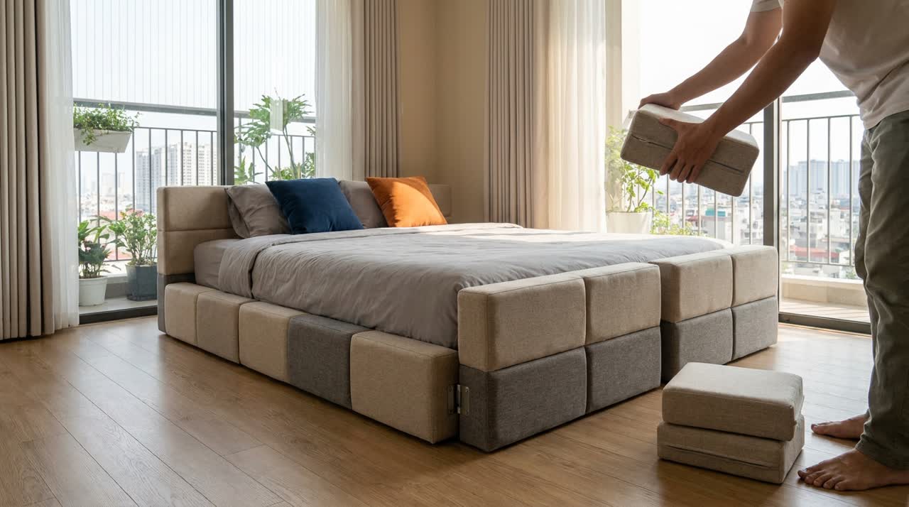Lắp tháo giường module tại nhà — Công năng