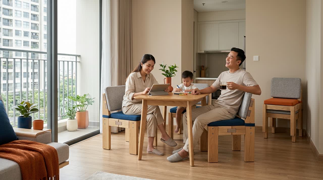 Ghế module lắp ráp đa năng — Đời sống