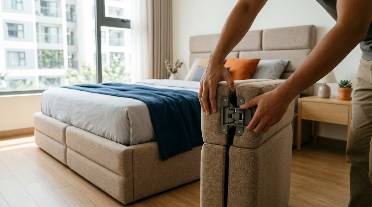 Giường module tháo lắp 7MODU — Cận cơ chế module