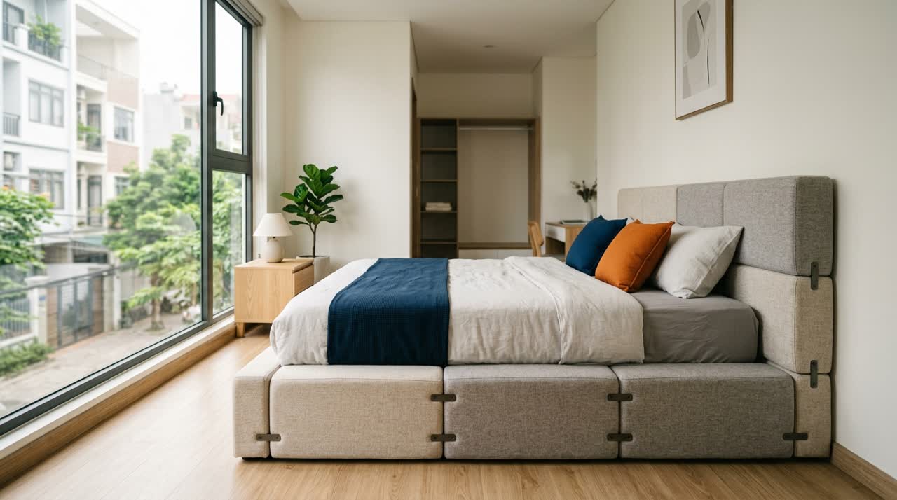 So sánh giường module và giường gỗ nguyên khối — Toàn cảnh