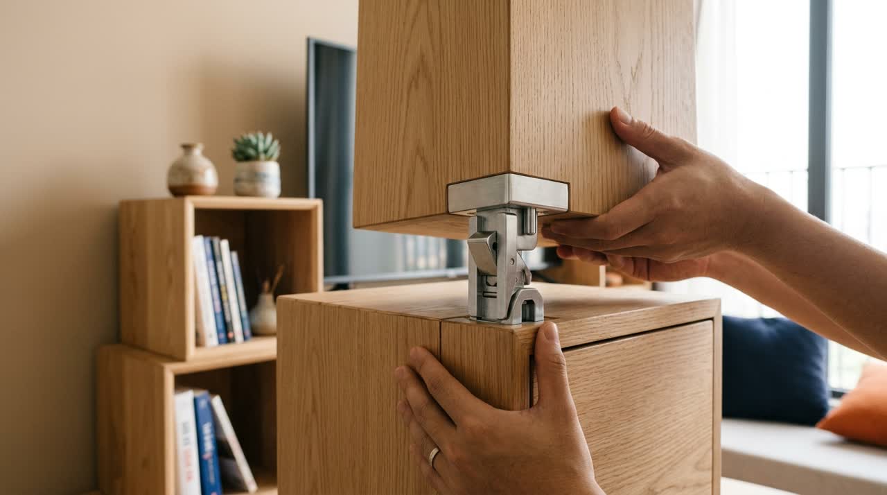 So sánh kệ tivi module và kệ gỗ đóng sẵn — Cận cơ chế module