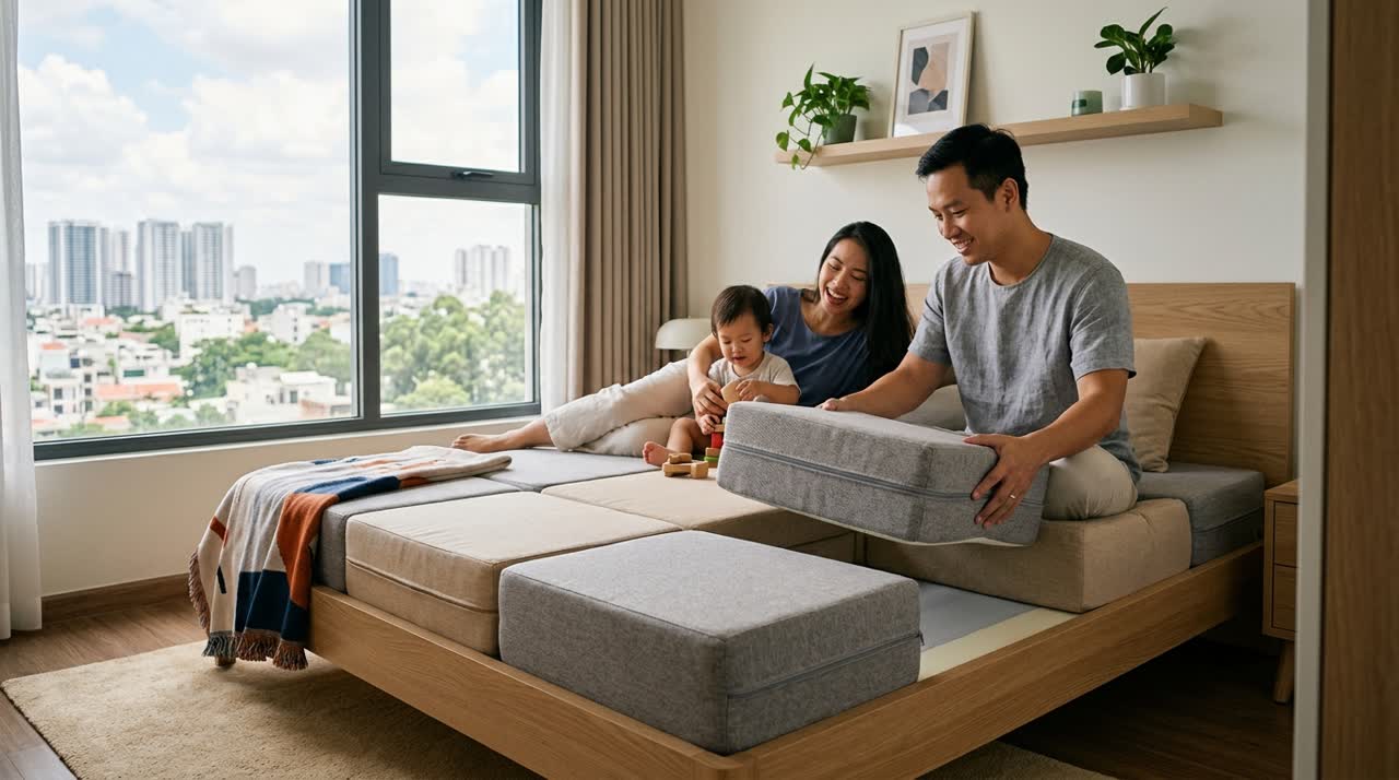 Nệm module tháo lắp 7MODU — Đời sống