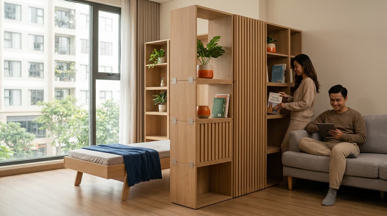 Vách ngủ - ốp tường thành giường khách — Đời sống
